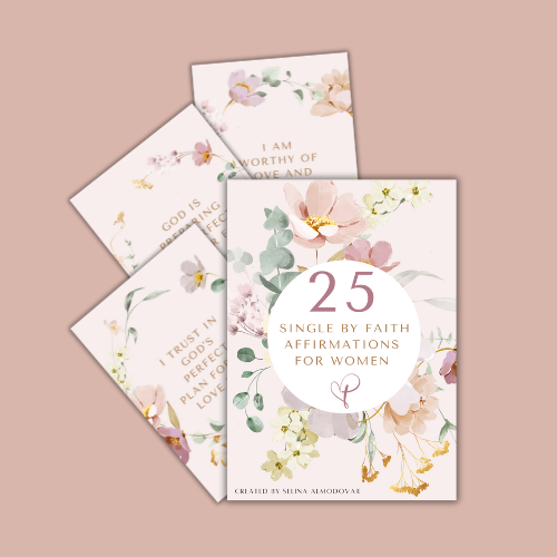Single By Faith Affirmation Cards for Women