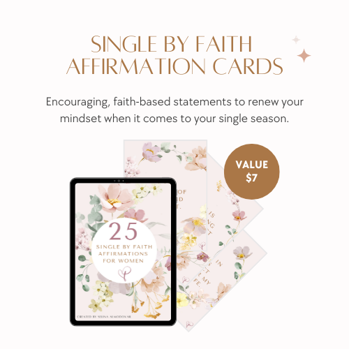 Single By Faith Affirmation Cards for Women